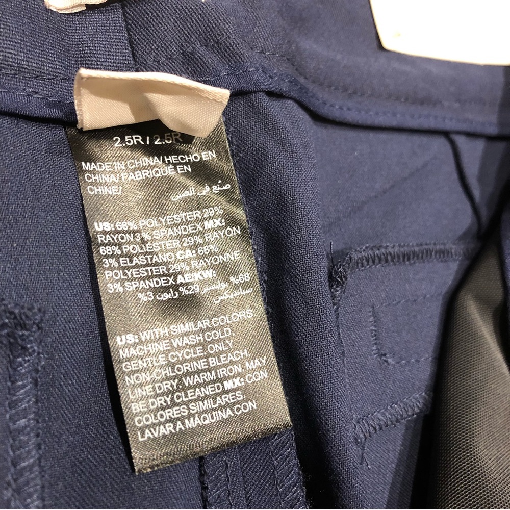 Chico’s NEW So Slimming Flare Leg Trousers 14 Regular Navy Blue NWT - Picture 6 of 12